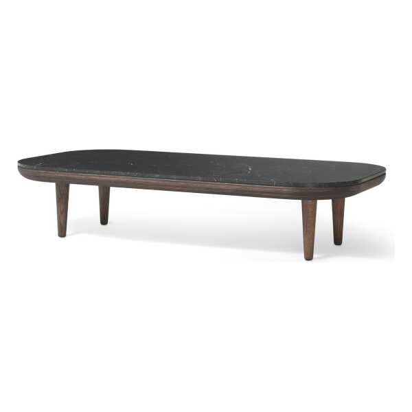 &Tradition - Fly Couchtisch SC5, 120 x 60 cm, Eiche geräuchert/ Marmor Nero Marquina