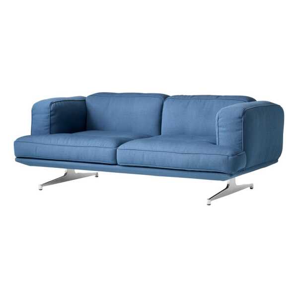 &Tradition Inland AV22 Sofa 2-Sitzer Vidar 733-polished Aluminium