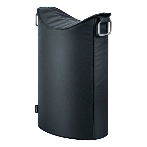 blomus Frisco Wäschekorb Schwarz
