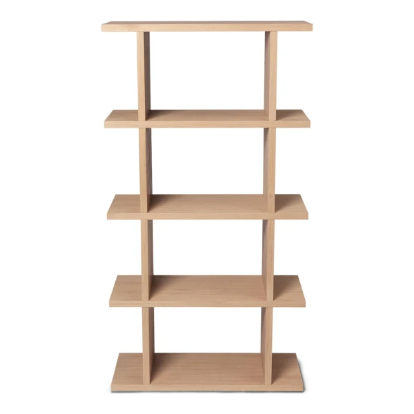 ferm LIVING - Kona Bücherregal 1 x 4, 75 x 141 cm, Eiche natur