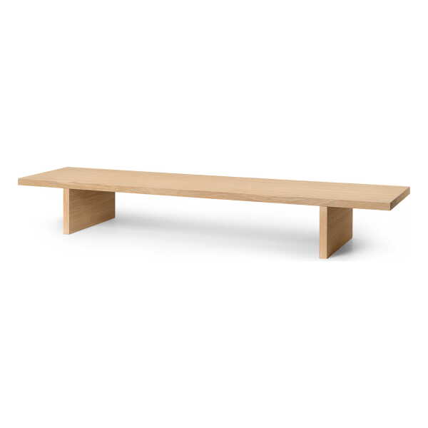 ferm LIVING - Kona Low Beistelltisch, 140 x 34 cm, Eiche