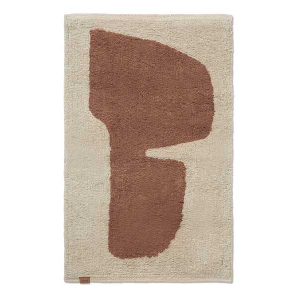 ferm LIVING Lay Badezimmerteppich 50 x 70cm Parchment-rust