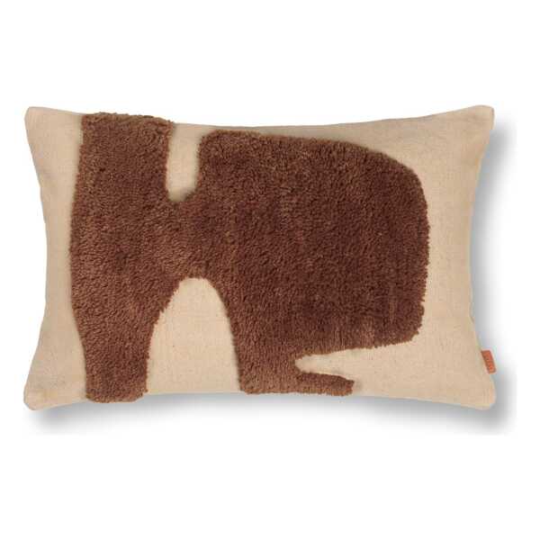 ferm LIVING Lay rechteckiges Kissen 40 x 60cm Sand / Sugar Kelp