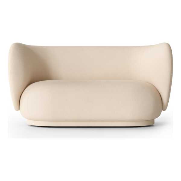 ferm LIVING Rico Sofa 2-Sitzer Brushed offwhite