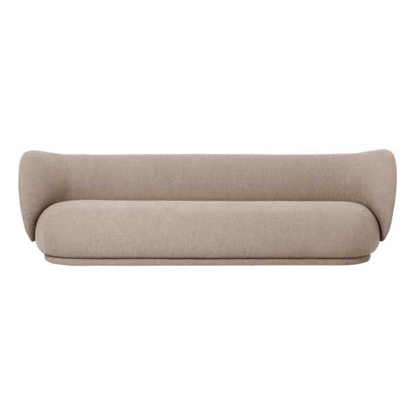 ferm LIVING Rico Sofa bouclé 4-Sitzer Bouclé sand