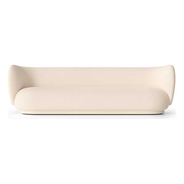 ferm LIVING Rico Sofa bouclé 4-Sitzer Wool bouclé offwhite
