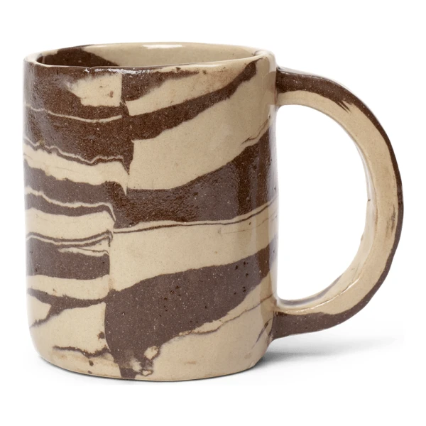 ferm LIVING Ryu Becher hoch 30 cl Sand-brown
