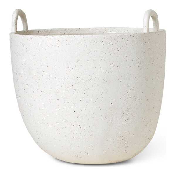 ferm LIVING Speckle Blumentopf Ø30 cm Off white