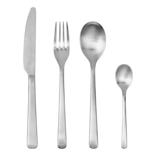 Broste Copenhagen Hune Besteckset Brushed Satin 4 Teile Edelstahl