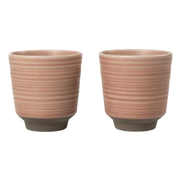 Broste Copenhagen Miko Becher 15 cl 2er-Pack Dusty pink