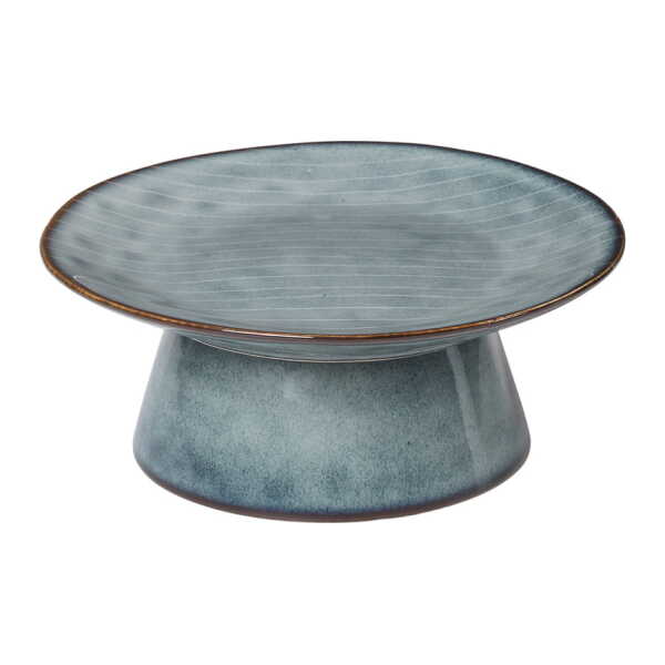 Broste Copenhagen - Nordic Sea Tortenplatte, ⌀ 14,5 x 6 cm, soft blue