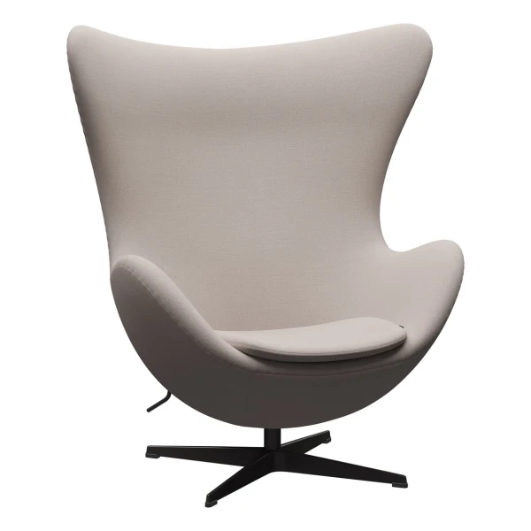 Fritz Hansen - Egg Chair, warm graphite / Christianshavn 1120 light beige