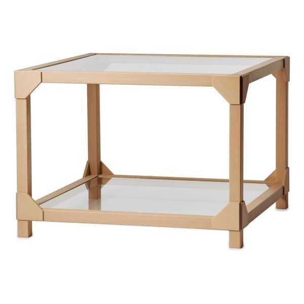 Gärsnäs Bleck Couchtisch 55x55 cm Glas Buche-Natur