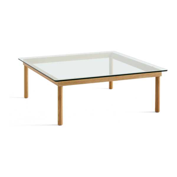 HAY Kofi Couchtisch Oak-clear glass, 100 cm