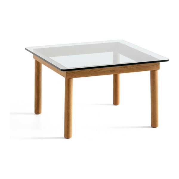 HAY Kofi Couchtisch Oak-clear glass, 60 cm