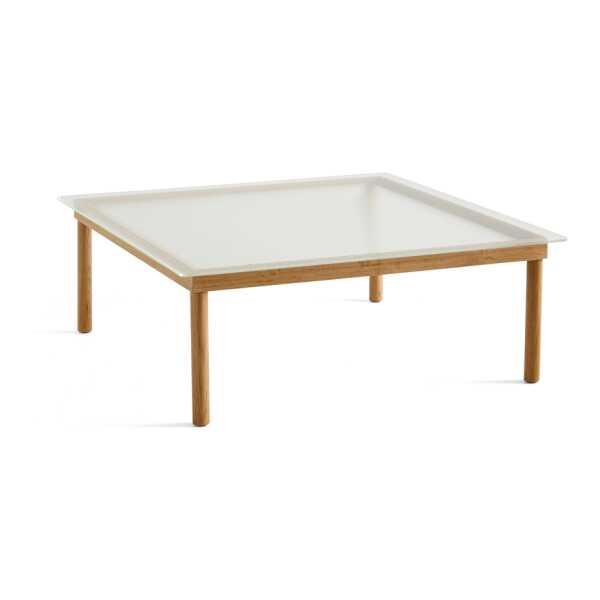 HAY Kofi Couchtisch Oak-ribbed glass, 100 cm