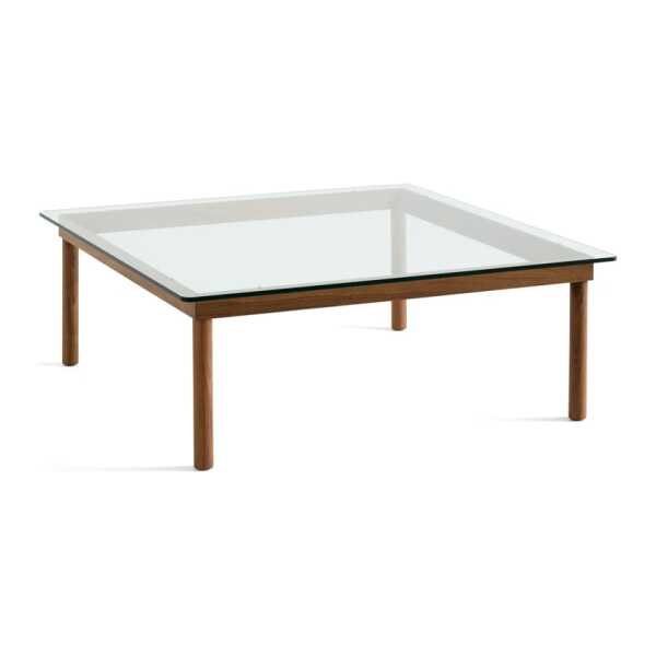 HAY Kofi Couchtisch Walnut-clear glass, 100 cm