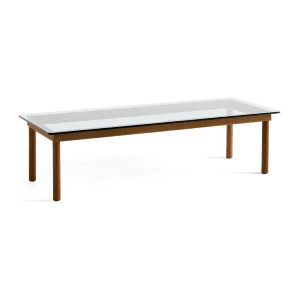 HAY Kofi Couchtisch Walnut-clear glass, 50 cm