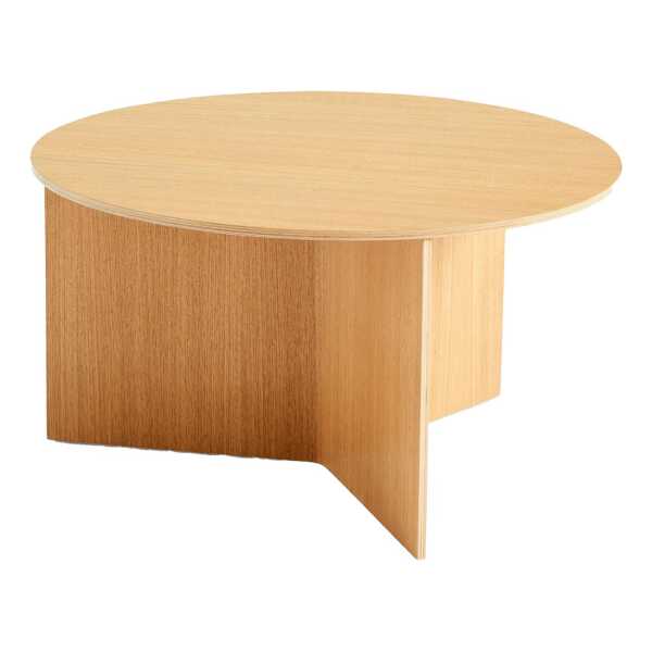 HAY Slit Couchtisch Ø65 cm Lacquered oak