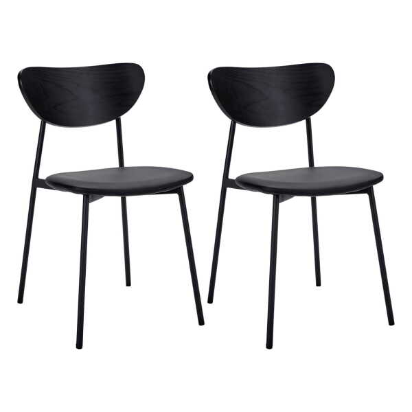 House Doctor - Must Stuhl, schwarz (2er-Set)