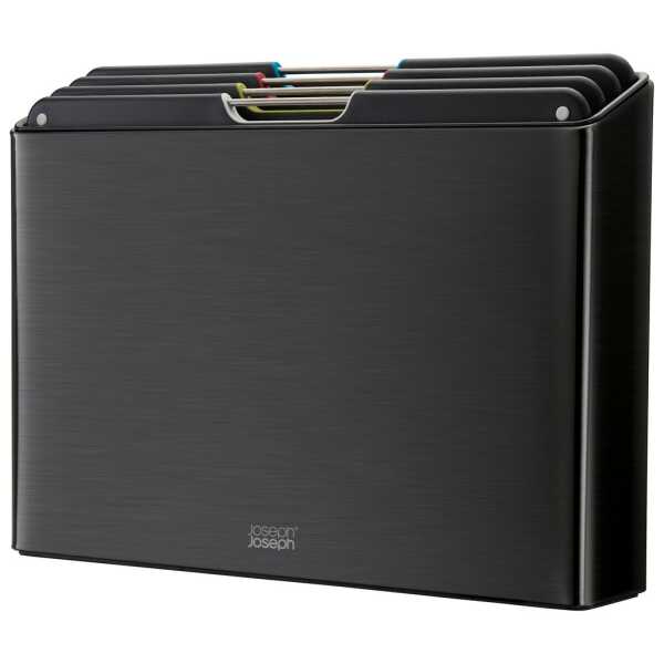Joseph Joseph Folio Steel Schneidebrett 4-teilig Schwarz