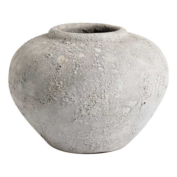 MUUBS Luna Blumentopf h18cm Ø25 cm Grau