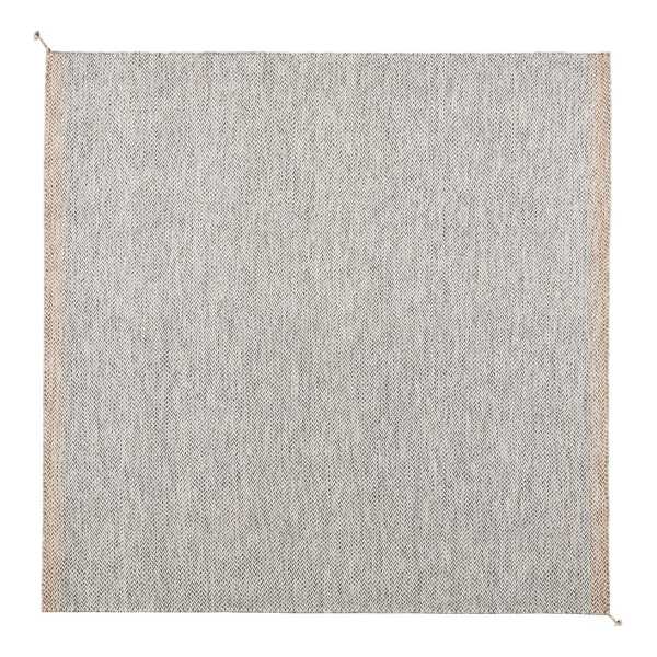 Muuto Ply Wollteppich 240x240 cm Black-white