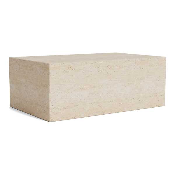 NORR11 Cubism Couchtisch large 80x50 cm Beige