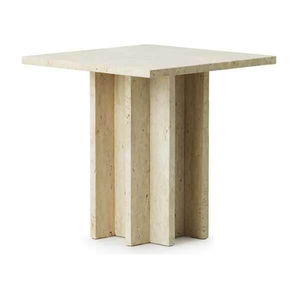 Normann Copenhagen Edge Couchtisch klein Travertine