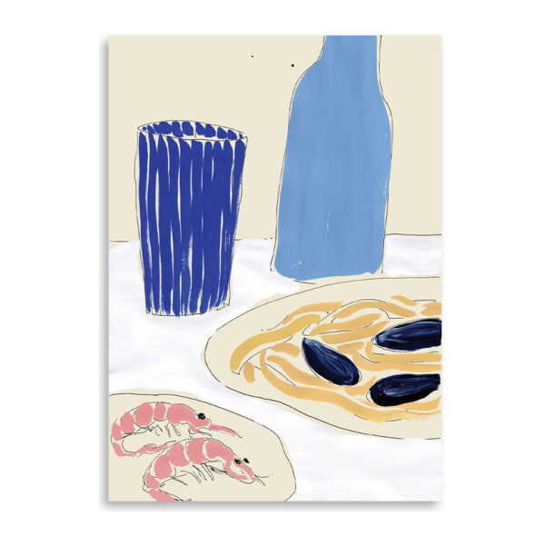 Paper Collective - Positano Lunchtime Poster, 30 x 40 cm