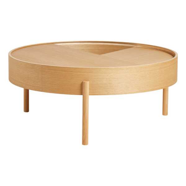 Woud Arc Couchtisch Ø 89 cm Eiche geölt