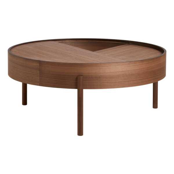Woud Arc Couchtisch Ø 89 cm Walnuss