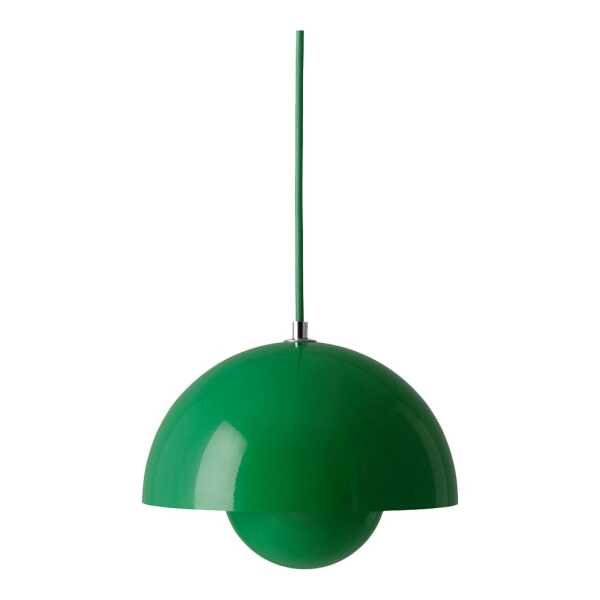 &Tradition FlowerPot VP1 Pendelleuchte Signal green