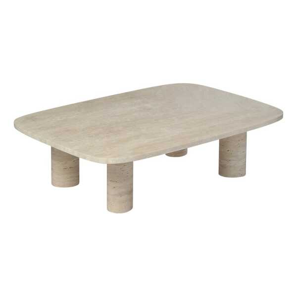 blomus Volos Couchtisch L 100x70 cm Travertine
