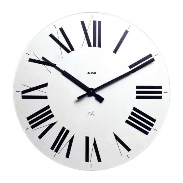 Alessi Firenze Wanduhr Ø36cm Weiß