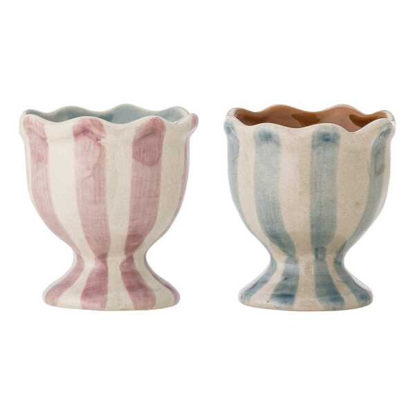 Bloomingville Willa Eierbecher 2-teilig Rose-blue