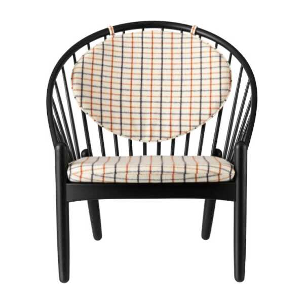 FDB Møbler J166 Jørna Stuhl Oak black painted-red diced