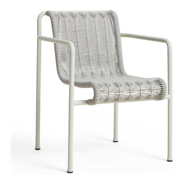 HAY Palissade Cord Dining Armlehnstuhl Sky grey