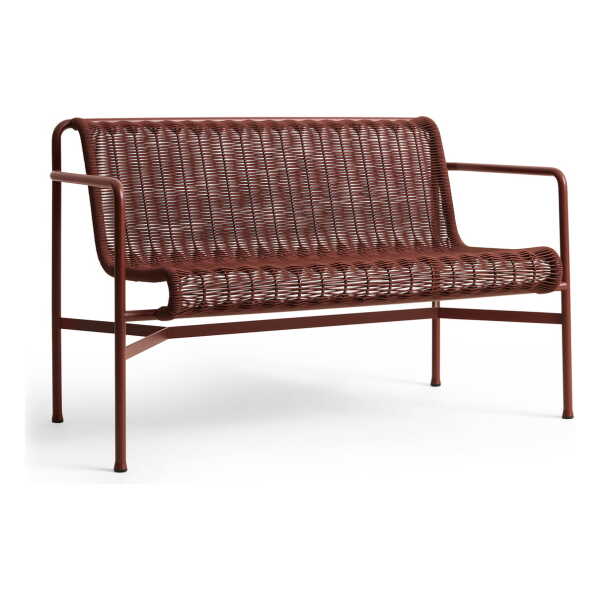 HAY - Palissade Cord Dining Bench, iron red