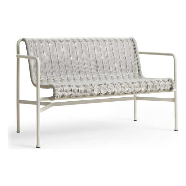 HAY - Palissade Cord Dining Bench, sky grey