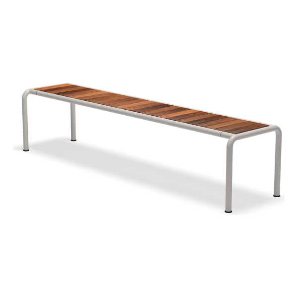 HOUE - AVANTI Gartenbank, lang, Esche / muted white