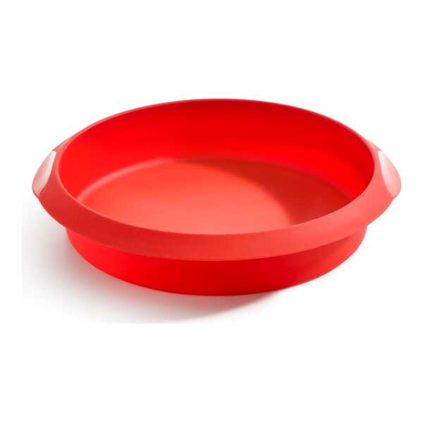 Lékué Lékué runde Kuchenform Silikon 24 cm Rot