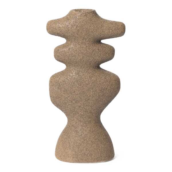 ferm LIVING Yara Kerzenhalter large Dark Sand