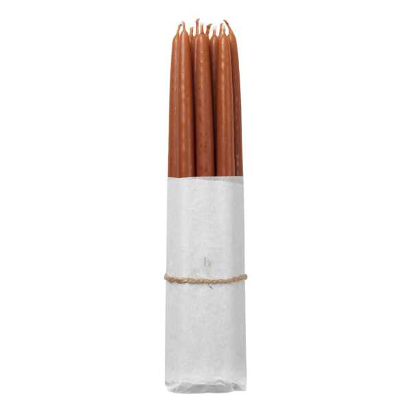 Broste Copenhagen Broste Copenhagen gegossene Kerzen 10er Pack Terracotta