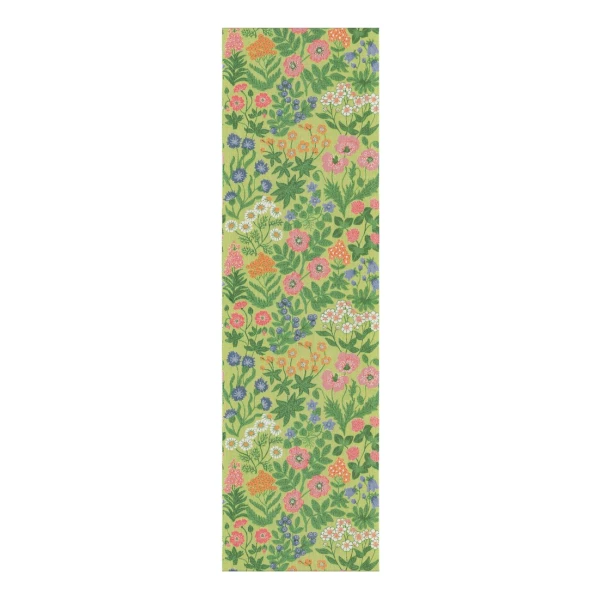 Ekelund Linneväveri Vildblommor Tischläufer 35x120 cm Grün