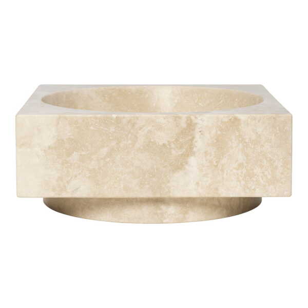 Ferm Living - Hew Dekoschale, H 11 cm, Travertin