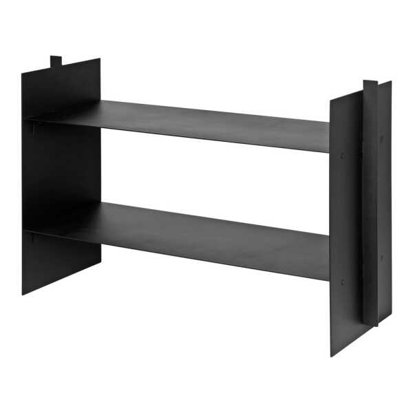 Ferm Living - Lager Standregal niedrig, schwarz