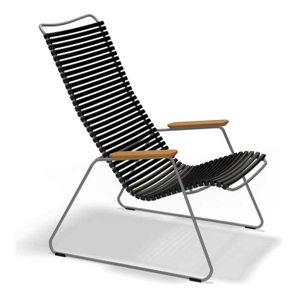 HOUE - CLICK Outdoor Lounge Chair, schwarz
