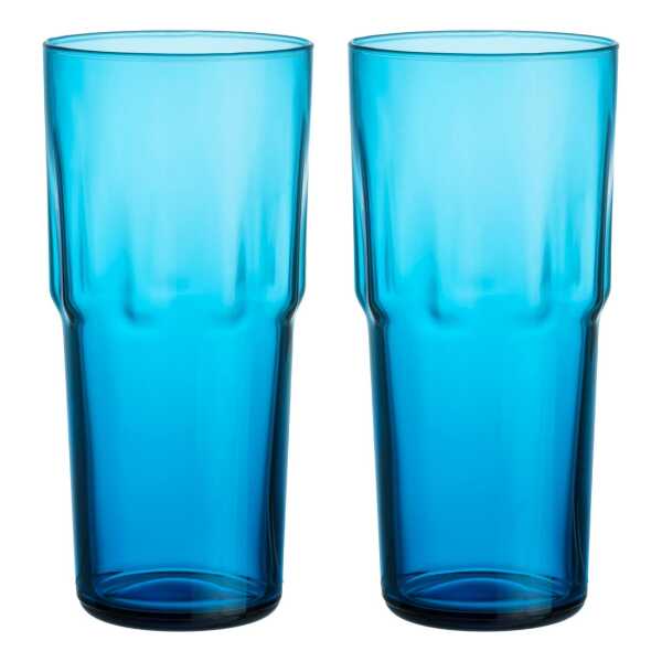 Iittala Solare Trinkglas hoch 39 cl 2er-Pack Electric Blue