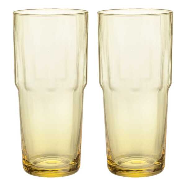 Iittala Solare Trinkglas hoch 39 cl 2er-Pack Feuergelb